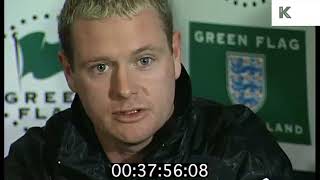 1996 Paul Gascoigne Interview and World Cup Training England Football [upl. by Annoyt]