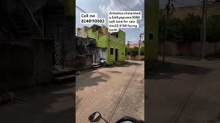 🏠AmbatturcholambeduSathyapuram 1088sqft land for sale size22548 facing north more detailscallme [upl. by Perpetua940]