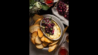 Baked Goat Cheese Dip with Blistered Concord Grapes [upl. by Knuth]