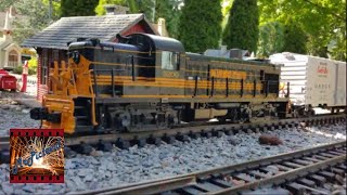 Large Scale Trains In The Backyard Youngs Junction G ScaleGauge Garden RailroadLabor Day 2018 [upl. by Lynnett525]