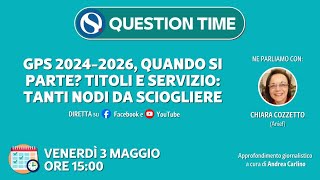 GPS 20242026 quando si parte Titoli e servizio tanti nodi da sciogliere [upl. by Arielle740]