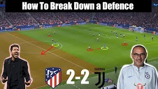 Atletcio Madrid 22 Juventus  Simeone vs Sarri  Savic Herrera Cuadrado Matuidi Goals  Tactics [upl. by Bently]