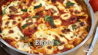 Tortellini Caprese Skillet Dinner Recipe  RadaCutlerycom [upl. by Nahtnoj]