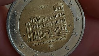 Germany 2 euro 2017 Porta Nigra RhinelandPalatinate  RHEINLANDPFALZ [upl. by Eimor874]