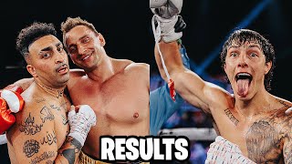 MISFITS BOXING 13 FULL CARD RESULTS [upl. by Onitsuaf]