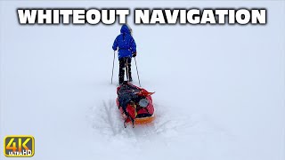 Whiteout Navigation Like a Pro Winter Cross Country Skiing Camping 4k UHD wintercamping [upl. by Howell]