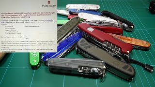 Victorinox Taschenmesser Service  Reparatur  Austausch  Garantie für DEUTSCHLAND [upl. by Nivac]