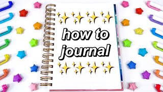 HOW TO START JOURNALING✨ journaling for beginners the best way to journal in 2023 [upl. by Virgina]