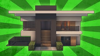 Minecraft How To Build A Small Modern House Tutorial 8 [upl. by Leahcar870]