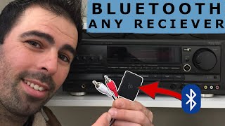 How to Hook up Bluetooth with ANY Receiver  Aluratek Bluetooth Music Receiver Review [upl. by Andi207]