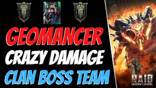 Best Budget Unkillable Clan Boss Team Feat Geomancer Raid Shadow Legends [upl. by Aneer]