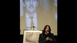 Dave Grohl on the influence of The Beatles amp Ringo Starr October 23 2013 feelnumbcom [upl. by Inaj]