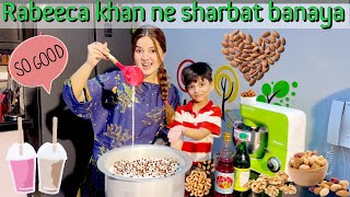 RABEECA KHAN NE SHARBAT BANAYA🥛🥛 [upl. by Aysab25]