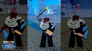 Dragon TridentSpikey TridentTrident Sword Rework ReviewShowcase Blox Fruits [upl. by Leveroni]