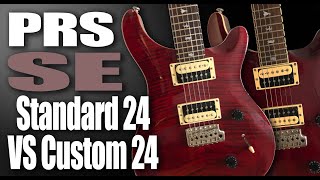 PRS SE Custom 24 VS Standard 24 SHORT ReVIEWS  SUBSCRIBE TO SUPPORT PLEASE [upl. by Nnylireg771]