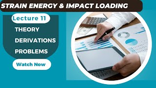 Lecture 11  A complete course on Strength of Materials  Strain energy basic examples [upl. by Namlak]