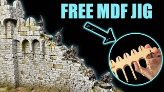 Epic Scratch Built Ruined Castle Walls for WARHAMMER [upl. by Tonry]