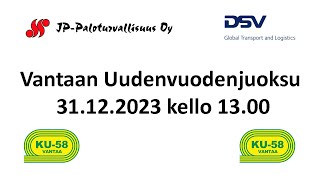 Vantaan Uudenvuoden juoksu 31122023 kello 1300 [upl. by Anelra139]