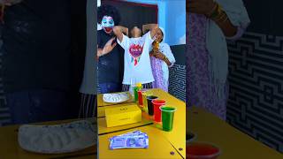 Blow the ping pong ball in glass Challenge🤣🤣 familyfun shortvideo trending shorts [upl. by Lahpos]