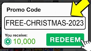 This SECRET Promo Code Gives FREE ROBUX Roblox Christmas 2023 [upl. by Nivak945]