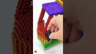 DIY  How to make TukTuk with Magnetic Ball animation diy asmr magnet [upl. by Dadirac]