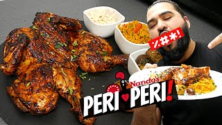 Peri Peri Chicken with Spicy Rice Olives and Coleslaw  Halal Chefs Original Peri Peri Chicken [upl. by Billy869]