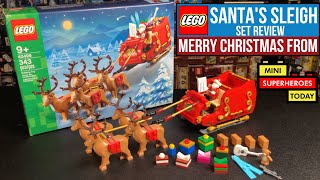 LEGO SANTAS SLEIGH Set 40499 Review  MERRY CHRISTMAS to YOU [upl. by Asiulairam]