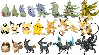 All Gen 2 Johto Pokémon Mega Evolutions amp More Stages  Max S [upl. by Blim570]