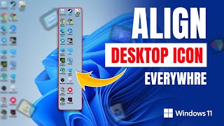 How to Align Desktop Icons Where You Want Them and Stop Auto Align In Windows 11 PC [upl. by Hau]