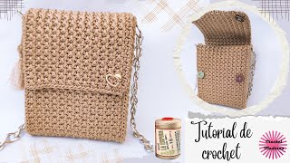 ✨BOLSO Tejido a CROCHET 👜 Tutorial fácil 🔥 Cartera tejida paso a paso [upl. by Suaeddaht143]