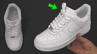 How to Factory Lace Your Nike Air Force 1s  Nike AF1 Factory Knot DS Knot 👟🔥 [upl. by Russian]