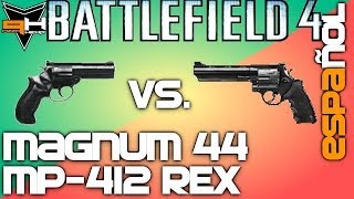 BF4 Magnum 44 vs MP412 REX ¿Mejor Revólver  Reseña Battlefield 4 Guía de Armas  PizzaHead [upl. by Trawets]