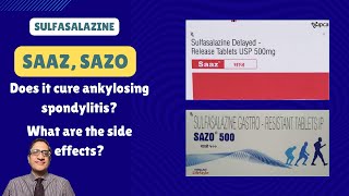 Sulfasalazine Saaz 500 Saaz DS Sazo 500 sazo 1000 uses side effects [upl. by Sperling97]