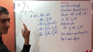 Vecteurs et alignement des points [upl. by Rozek]