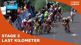 Last kilometer  Stage 5  Critérium du Dauphiné 2017 [upl. by Rees]