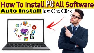 How to install PC all software in one click  Install Multiple Software In One Click [upl. by Glenn733]