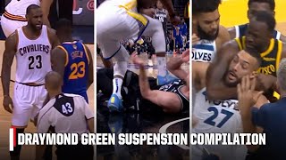 Compilation of Draymond Greens suspensionworthy actions  NBA on ESPN [upl. by Melbourne]