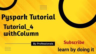 How to use withColumn in PySpark  Pyspark Tutorial [upl. by Jamille]