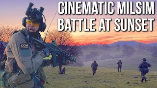 Cinematic Milsim Battle at Sunset with 500 Players  Milsim West Kharkiv Pocket LCT TK104 [upl. by Lihka]