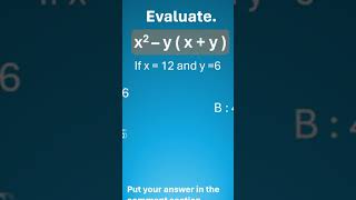 Evaluating algebraic expression x2  y x  y [upl. by Nessim112]