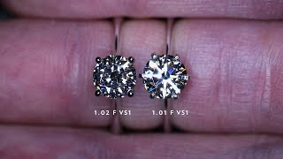 Can You Tell Which Is The better diamond Both of the same GIA Certificate Grades [upl. by Kliman]