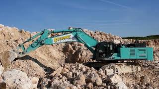 Kobelco SK85010 loading 730C  Part 2 [upl. by Bois]