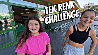 MASAL VE ÖYKÜ İLE MARKETTE TEK RENK CHALLENGE [upl. by Butcher456]