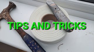 plastering tips and tricks beads and scrim hacks [upl. by Keenan]