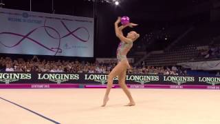 Yana Kudryavtseva  Ball  2015 World Rhythmic Gymnastics Championships  Event Finals [upl. by Lecram]