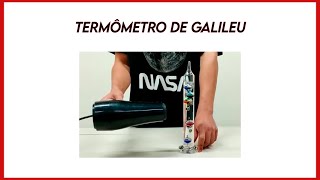 Experimentando Termômetro de Galileu  Galileo thermometer [upl. by Esserac]