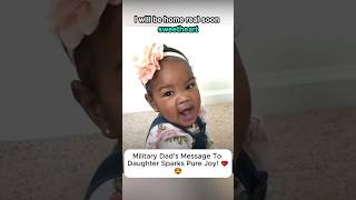 Military Dads Message Leaves Her Overjoyed lovestory [upl. by Ahsyekal]