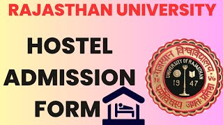 RU Hostel Form LLB AND LLM STUDENTS 2024 RajasthanUniversityHostelAdmissionForm2024 [upl. by Fawnia]