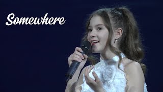 SOMEWHERE  Barbra Streisand  cover by Alisa Marinkevich 10 yo [upl. by Saoj]