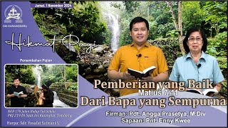 HIKMAT PAGI  Jumat 1 November 2024  Pdt Angga Prasetya MDiv [upl. by Lumbard]